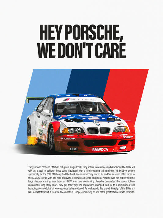 E46 M3 GTR POSTER